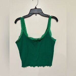 Cotton On Emerald Lace tank size medium